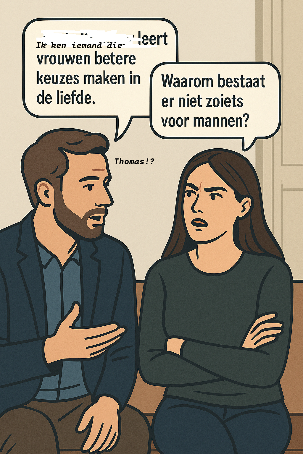 123 Oja, vooraf, msh is het logisch waarom er geen Thomas is voor mannen?