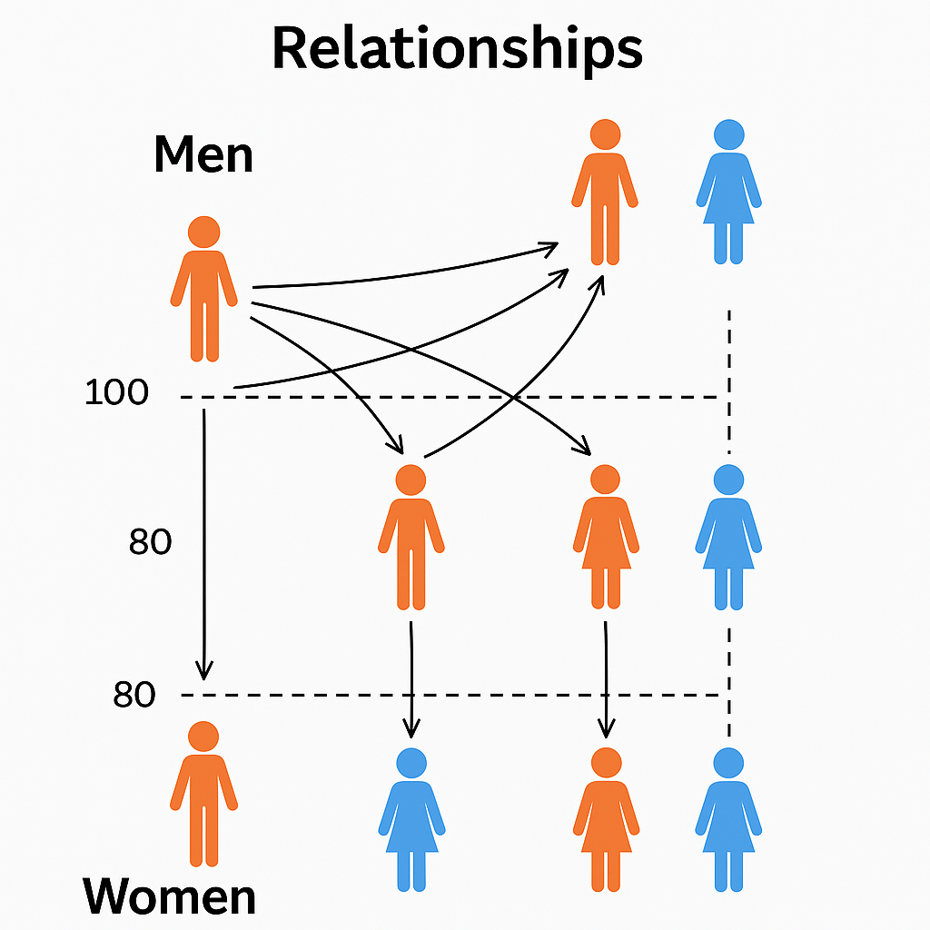155 Rekenmodel relaties, versie 50+: goede mannen worden schaars