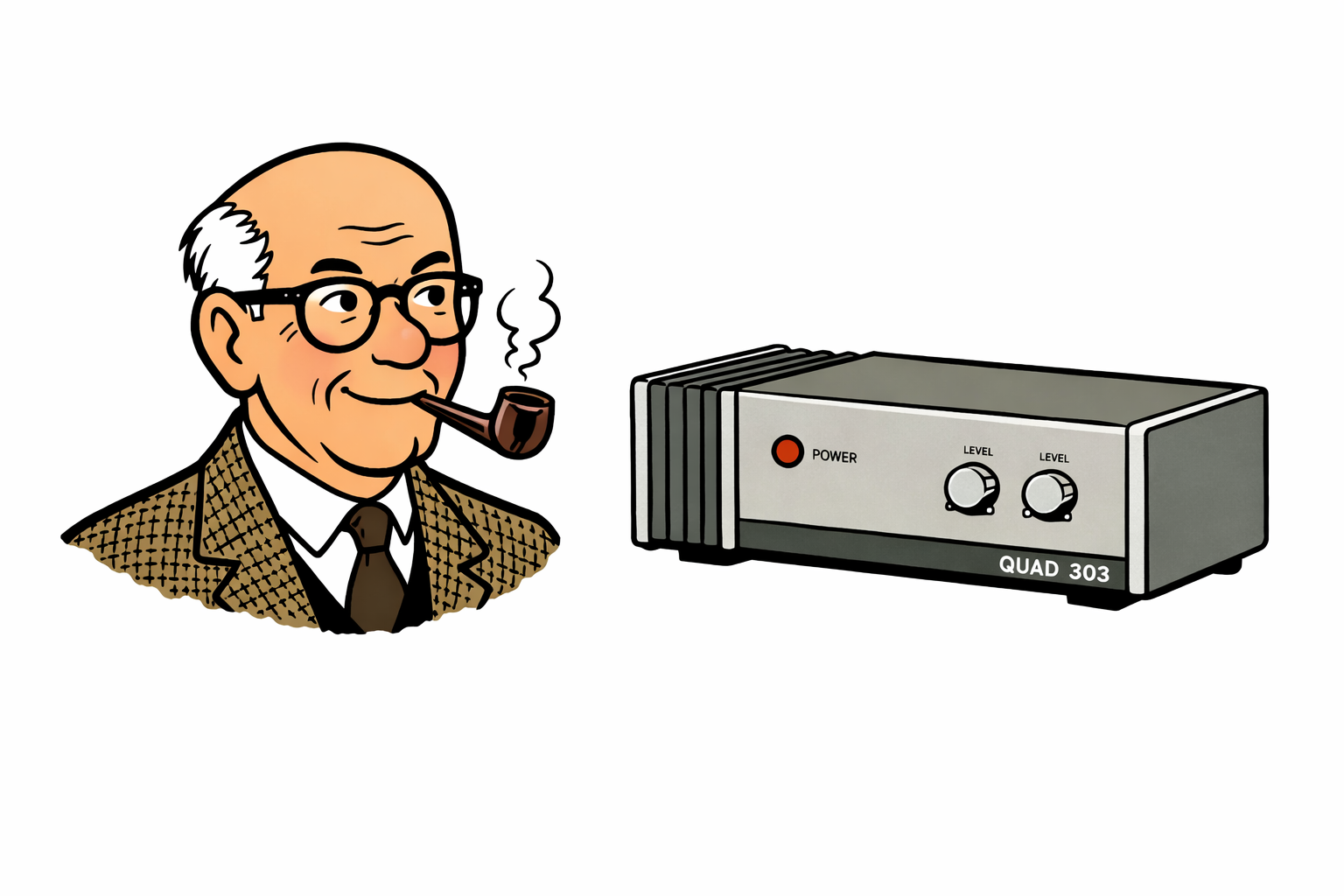 531 Architect-gebouw versus ontwerper-versterker (Quad 303, Peter Walker)